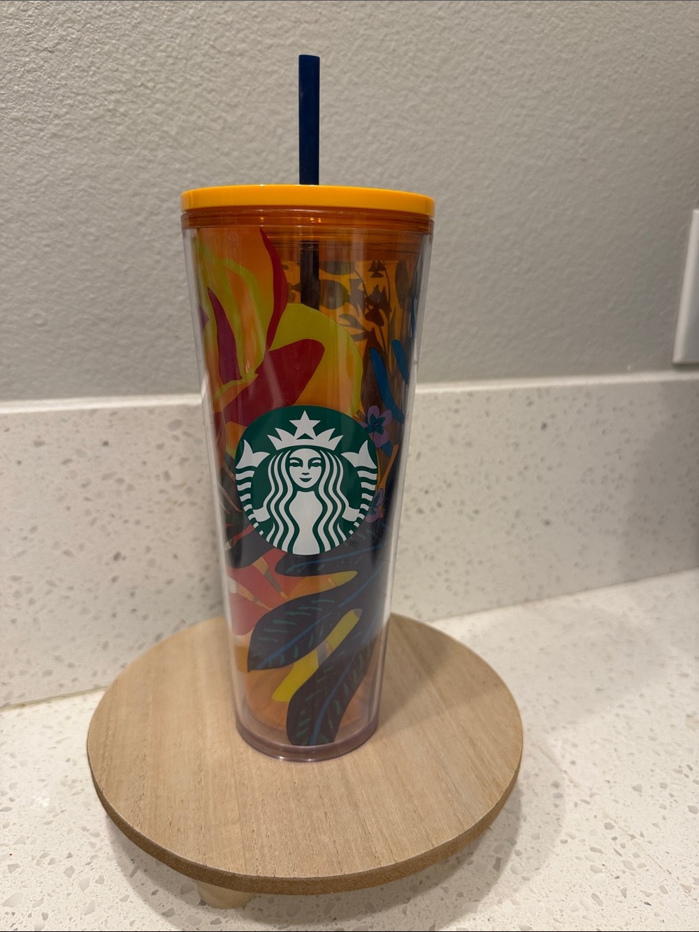 Starbucks Summer 2022 Tropical Orange Cold Cup Tumbler (24oz Venti) NWT
